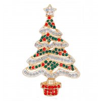 SB405 - Christmas Tree Saree Brooch